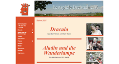 Desktop Screenshot of festspiele-breisach.de